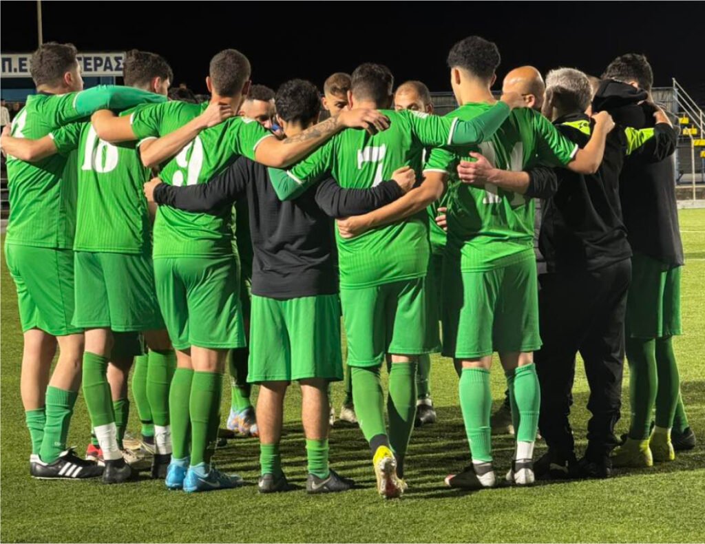 The team huddle